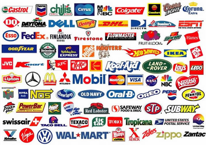 Brand car logos and name