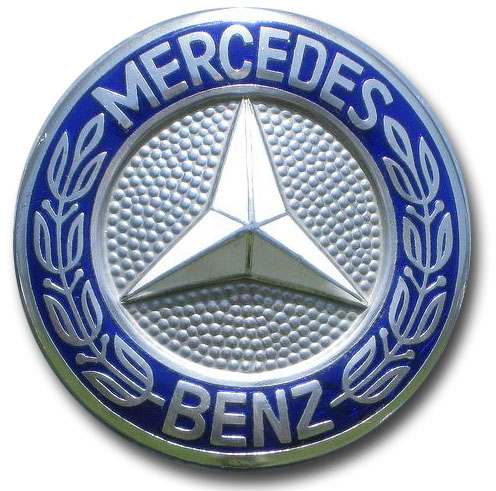 Blue mercedes benz logo