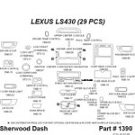 Lexus LS430 dashboard parts