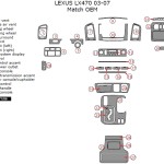 Lexus LX470 dashboard parts